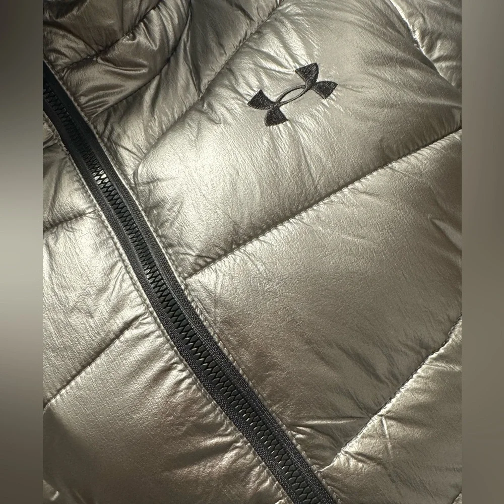 Under Armor Chrome Puffer Coat YL NWOT